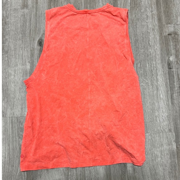 Lululemon Coral Tie Dye Muscle Tank Top Women's L - Picture 2 of 5